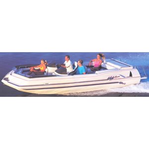 CARVER 75121S-11 DECK BOAT COVER WITH LOW RAILS, FOR BOATS 21'6in x 102in. I / O